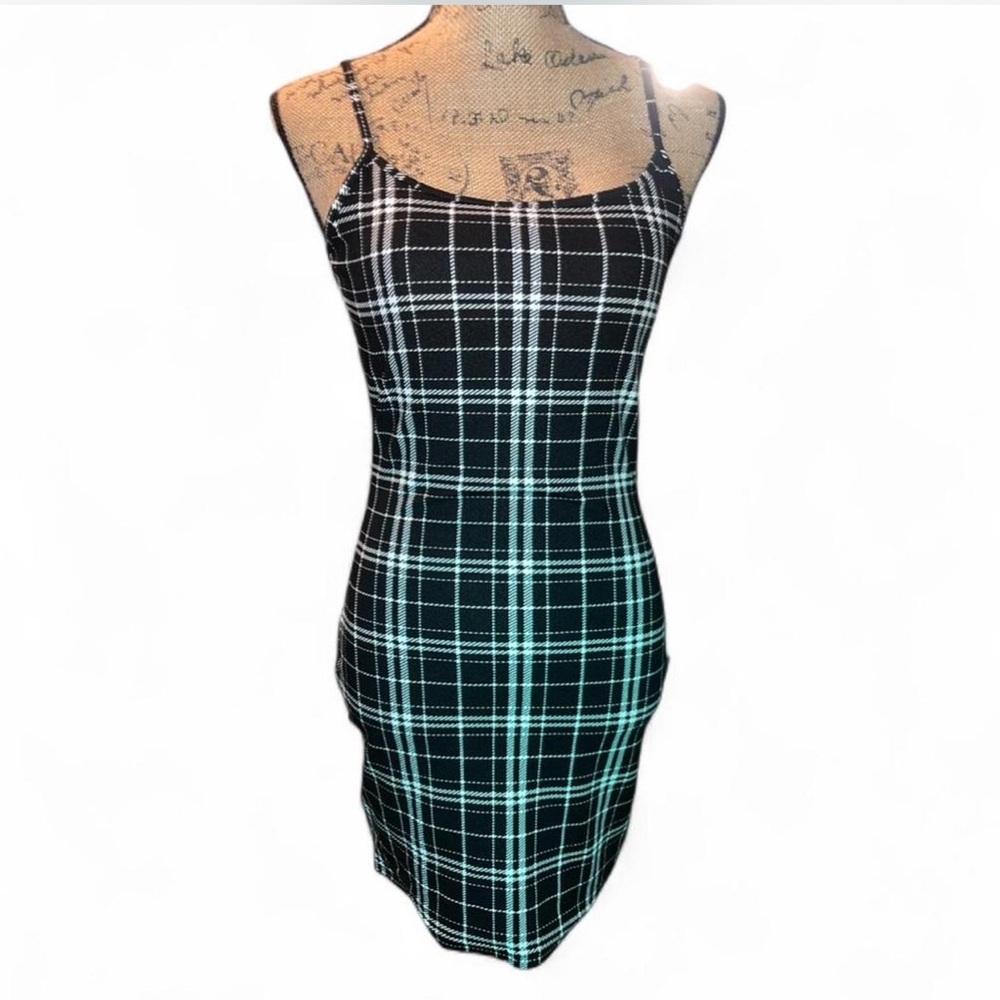 Black and White Plaid Women's Dress size small shein